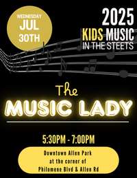 Allen Park Summer Concerts Kids Night! RESCHEDULED