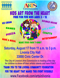 Kids Art from the Heart Livonia