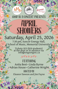 Good as a Concert presents: April Showers with Anita Best, Linda Byrne, Adrian House, and Catherine Wright  
