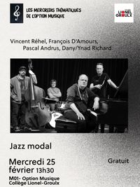 Les mercredi live improbables :  « Voyage en musique»  à l’option musique.