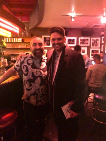 With Alain Pérez, Issac Delgado at Birdland, 2019.
