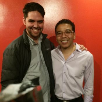 With Luisito Quintero of Spanish Harlem Orchestra at (Le) Poisson Rouge, 2018.
