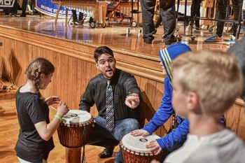 Drum Circle at SCMEA Day of Percussion, 2019.
