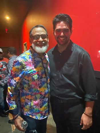 Backstage with Hector Tricoche at Stereo Garden, 2021.
