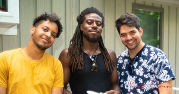 With Marcos López and Travis Antoine, 2021.
