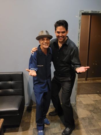 Backstage with Frankie Vasquez at Stereo Garden, 2021.
