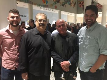 Tito Puente Retrospective at Hostos Community College, 2017. Sean Lucas, Johnny "Dandy" Rodriguez, Martin Cohen, Joe.
