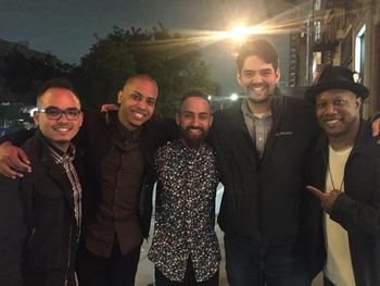 With Danny Torres, Marcos J. Lopez, and Marcos Torres & Damon Grant of the Discussions in Percussion podcast, 2018.
