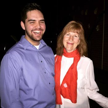 With Dr. Marsha Baxter, director of the Crane Latin Ensemble and Director of "For the Love of the Mambo.," 2015.
