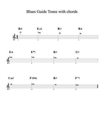 Blues Guide Tone Line
