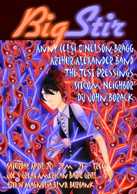 Big Stir Burbank, April Edition: Anny Celsi & Nelson Bragg, Sitcom Neighbor, The Test Pressings, Arthur Alexander Band
