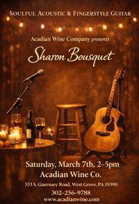 Acadian Wine Co. Features Vocalist Sharon Bousquet