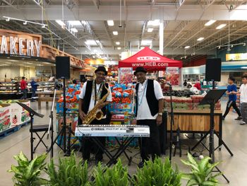 Twin Connection at H‑E‑B Market at Tuckerton Mardi Gras Event
