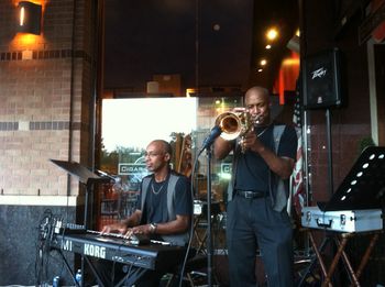 Darwin & Derwin on Sax and piano at Cigar Cigar
