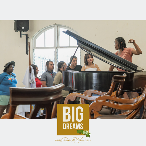 Dana Rice teaching vocalists in Limòn, Costa Rica
