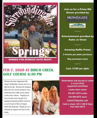 Surrounding the Springs: Dinner for Deneice Date Night