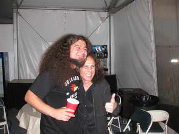 Coheed & Cambria's Claudio & Ronnie in Boston.
