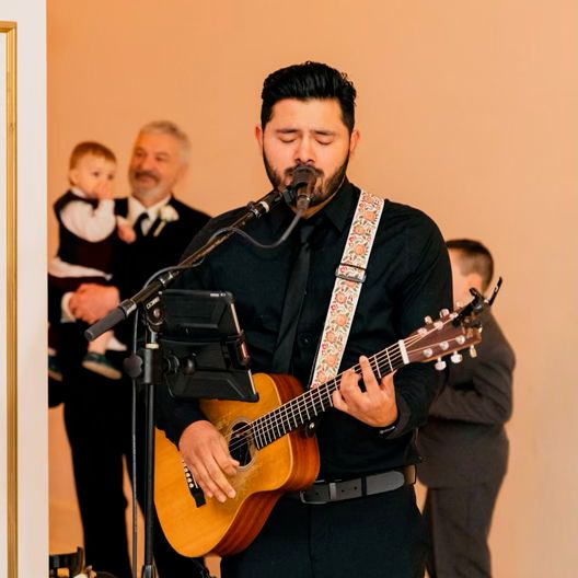 Live music at a Houston office happy hour