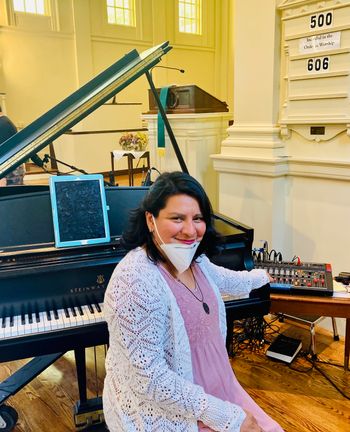 Standing in for the music director at choir rehearsal & worship services at a Lutheran church in Longmeadow
