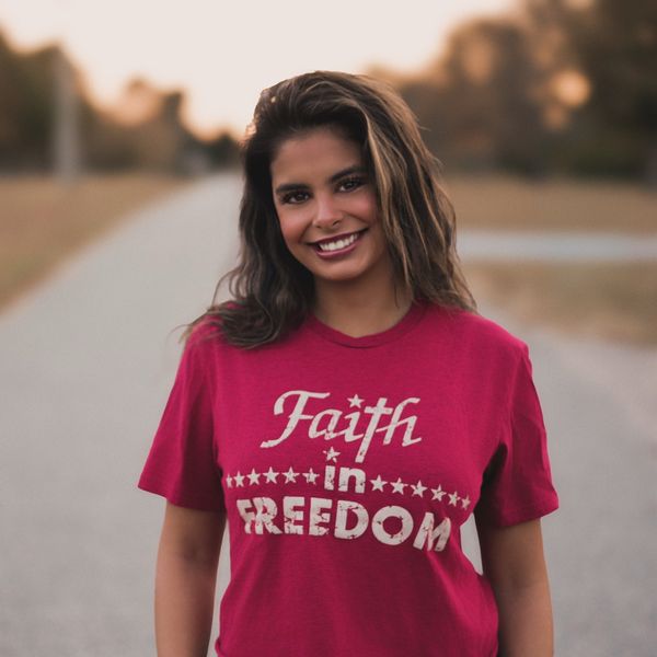 Faith in Freedom Antique Cherry Red