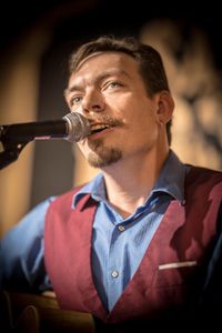 Jonathan Marshall, Daniel Burgess, and Joel Melton at the Blue Door