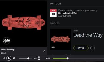 Onze eerste single - Lead the Way
