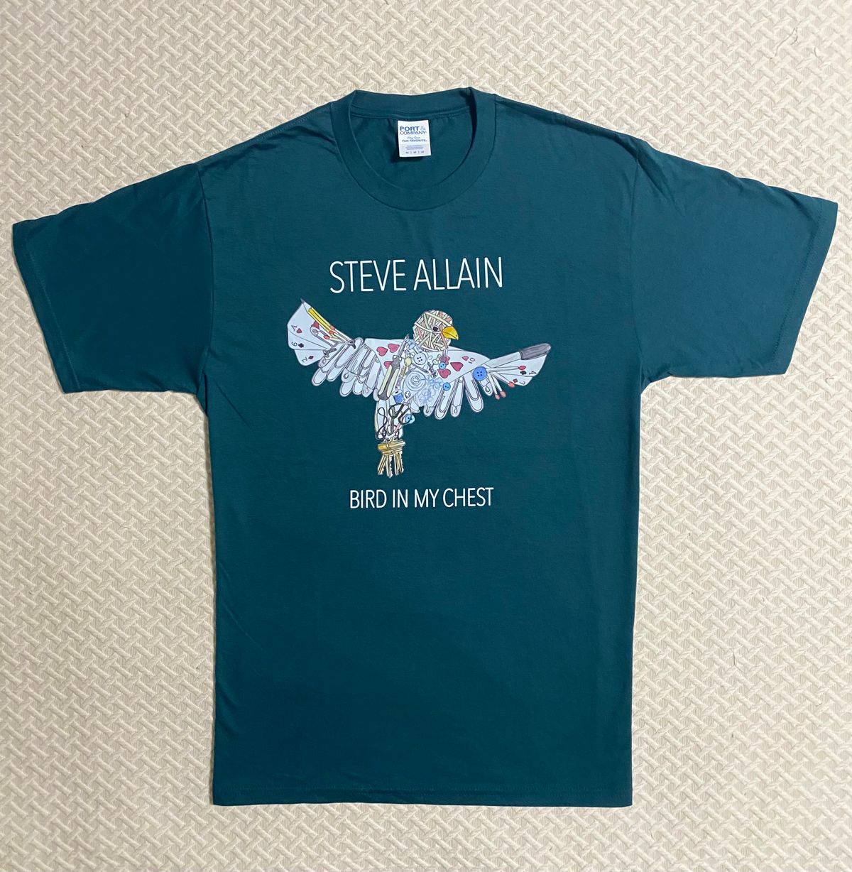 T-Shirt - Bird In My Chest (Marine Green)