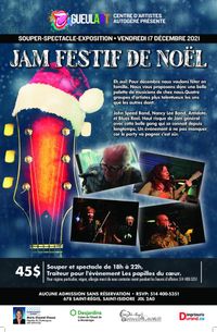 Dinner show featuring various folk/blues/roots artists and songwriters from the Chateauguay Valley 