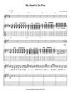 "My Heart's on Fire"- Sheet Music
