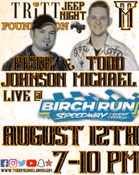 Todd Michael and Pete Johnson at Tritt Jeep Night at Birch Run Speedway 