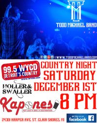 Todd Michael Band @ Kapone's for WYCD Country Night