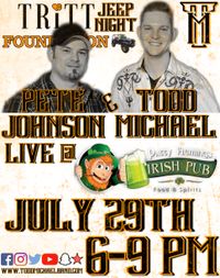 Todd Michael and Pete Johnson at Tritt Jeep Night at Patty Fleming's 