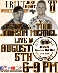 Todd Michael and Pete Johnson at TRITT Jeep Night at K & S Center Road Bar 