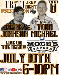 Todd Michael and Pete Johnson at Tritt Foundation Jeep Night at Mode's Tavern 