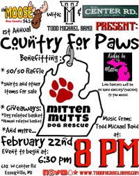 Country for Paws with 94.5 The Moose and The Todd Michael Band 
