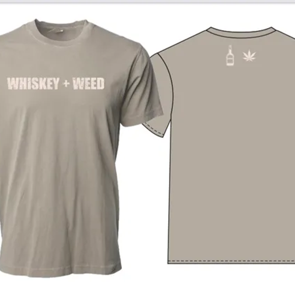 Whiskey + Weed Tee (Med-XL)
