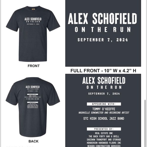 2024 On The Run Black Tee Shirt-LAST CHANCE
