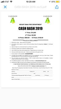 CASH BASH