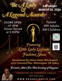 2026 Be A Lady & A Legend Awards Adult Ticket