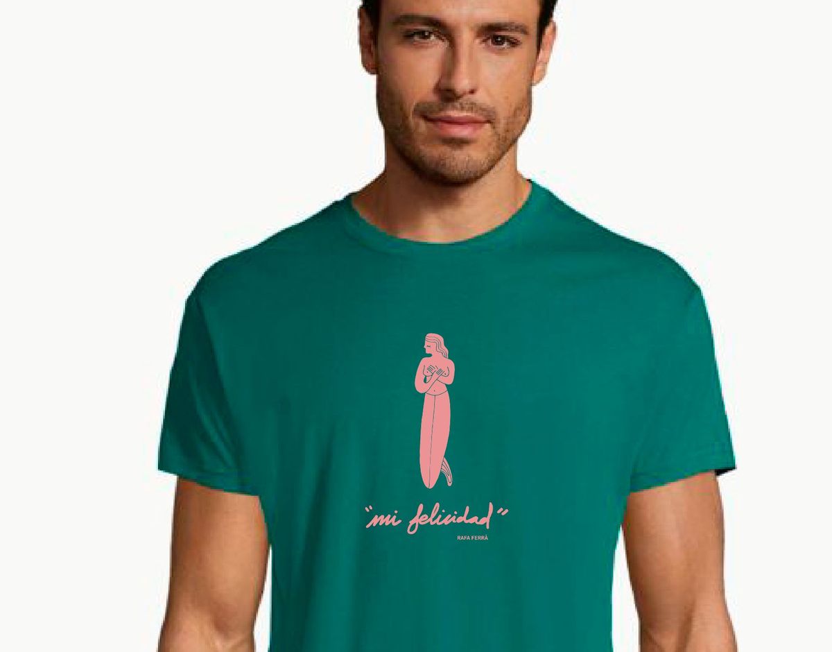 Camiseta Hombre "Mi felicidad" 