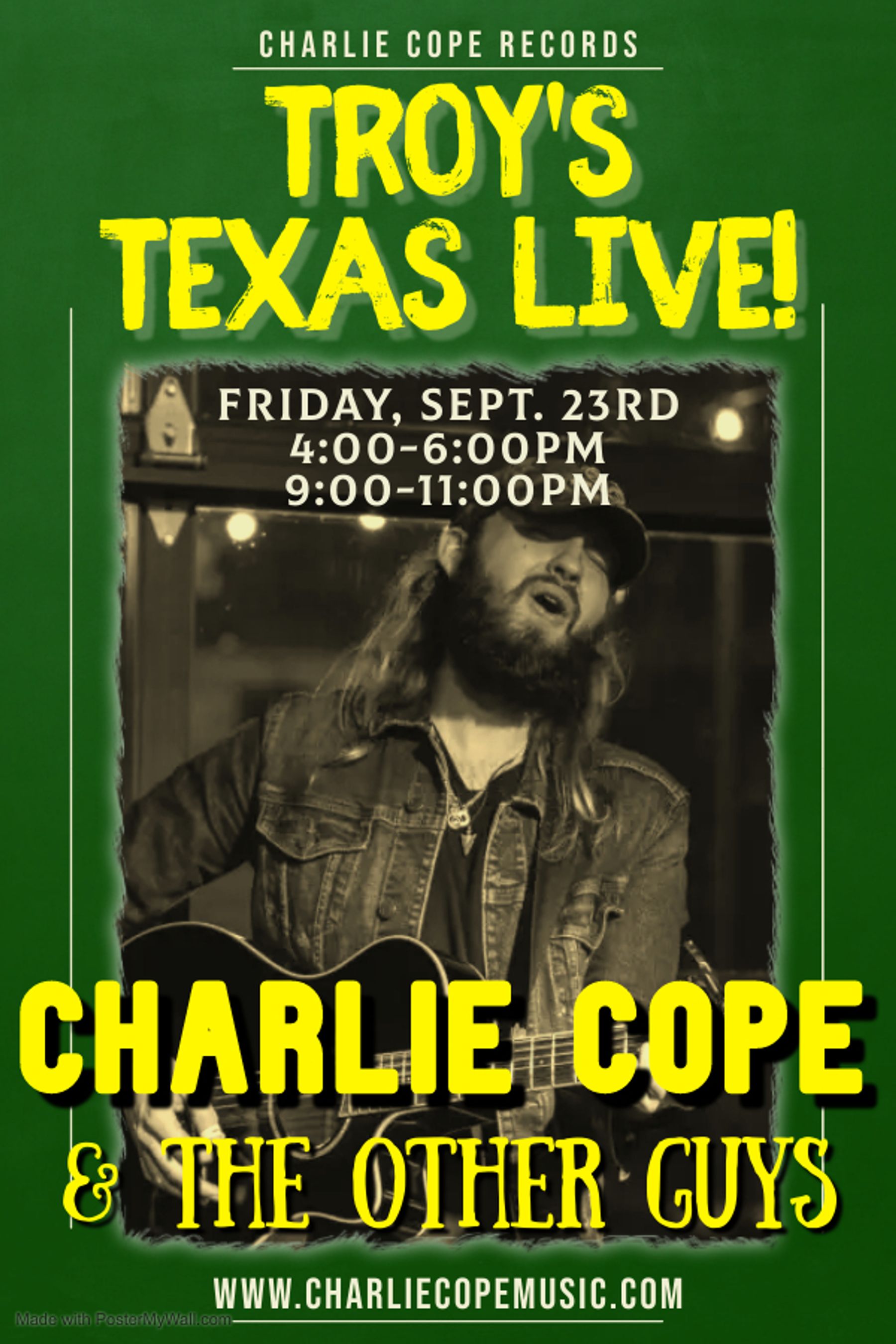 Charlie Cope - Events