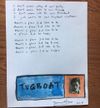 Lyric sheet 