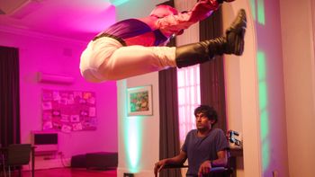 Rudi Dharmalingam as Nik, photo by Lisa Tomasetti
