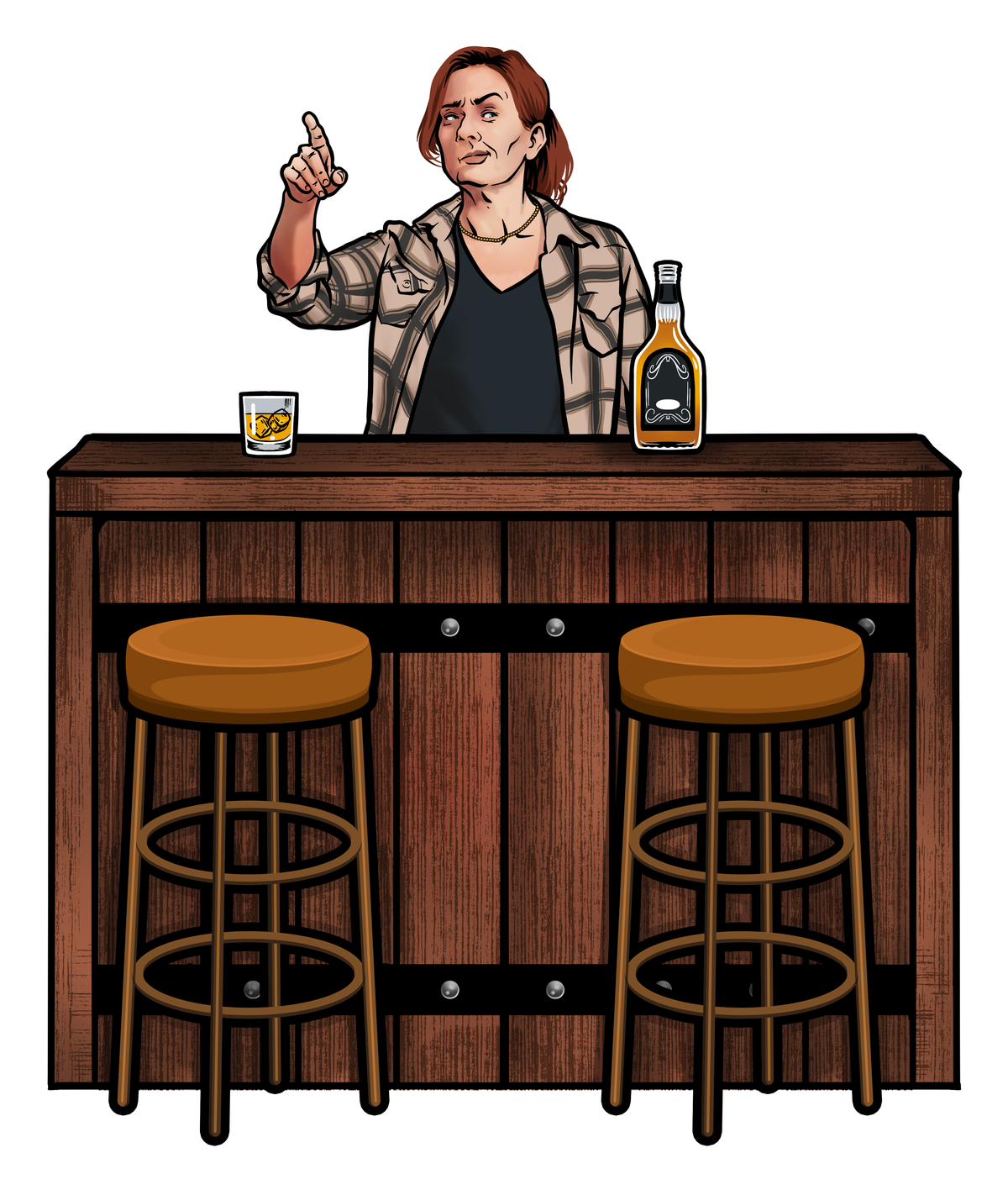 Trish Drops Truth – 3” Vinyl Sticker