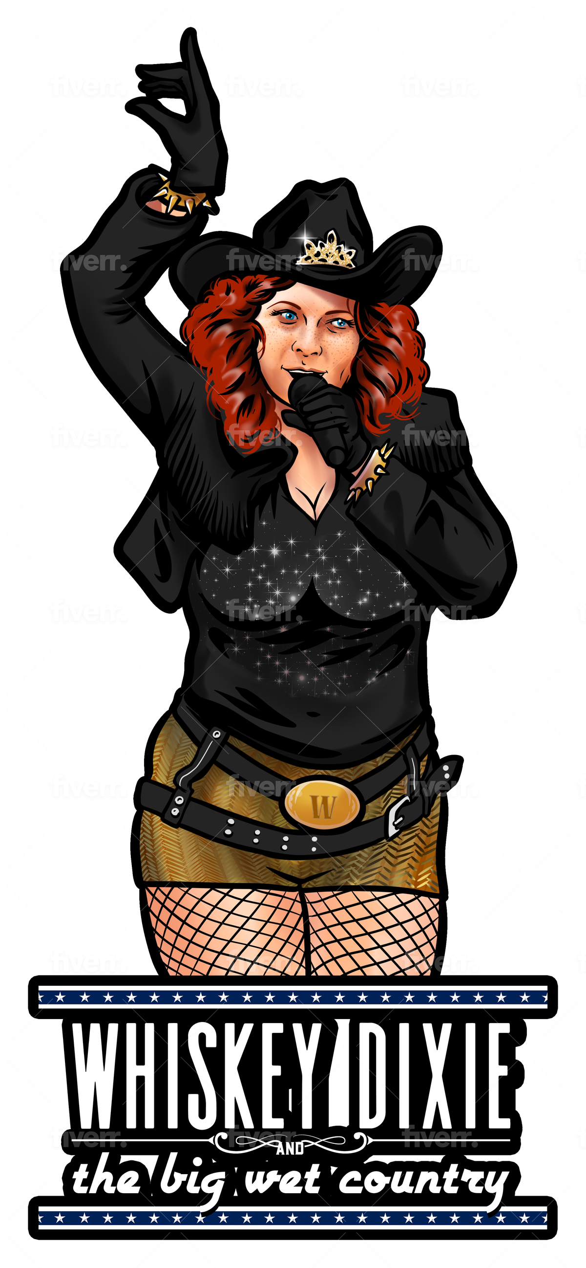 Whiskey Goes Hard – 3” Vinyl Sticker