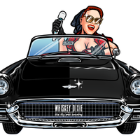 Whiskey on Wheels – 3” Vinyl Sticker