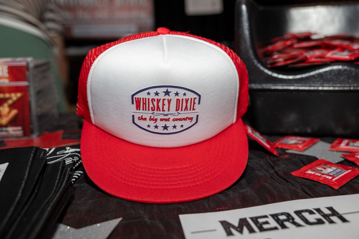 Whiskey Dixie Trucker Cap – Red & White