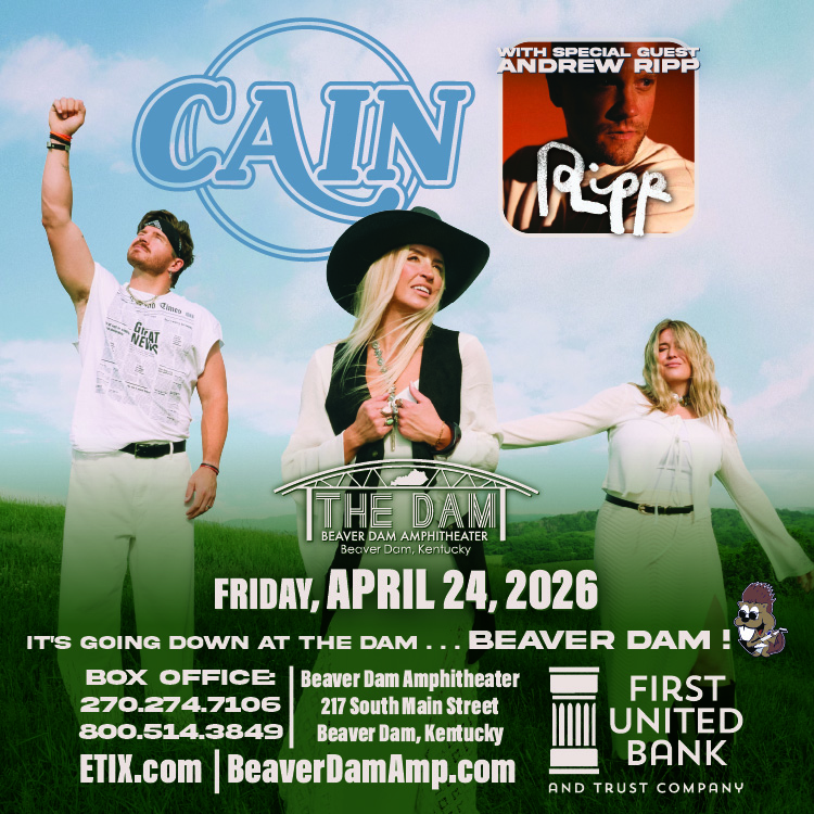 CAIN with special guest Andrew Ripp @ Beaver Dam Amphitheater - Apr 24 ...