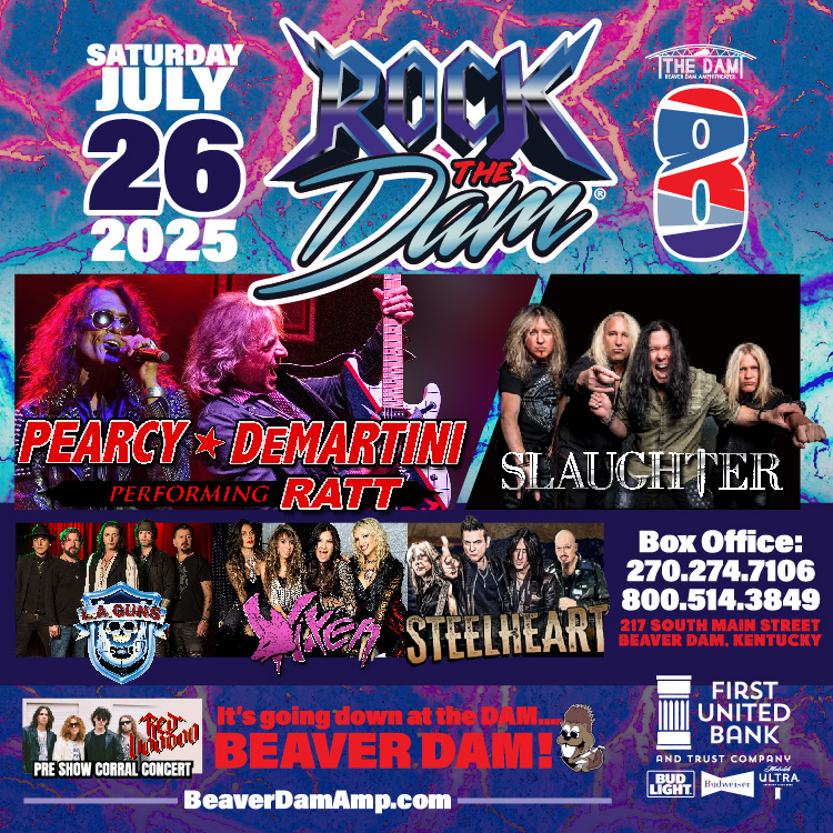ROCK THE DAM 8 @ Beaver Dam Amphitheater - Jul 26, 2025, 6:15PM