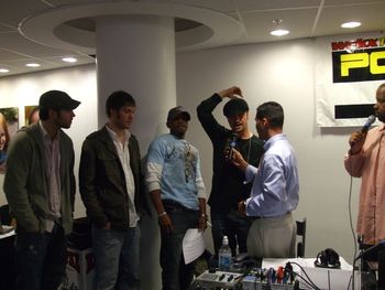 Live on air explaining how LDNL raised money to help Children's Hospital
